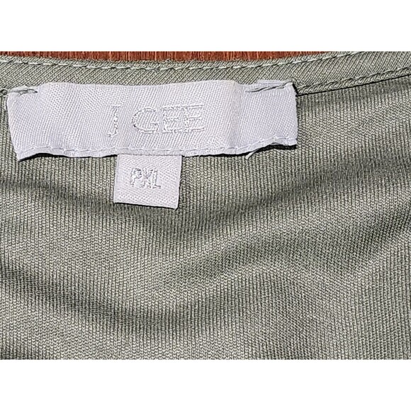 J Gee Dress Womens PXL Olive Green Tiered Ruffle Peasant Cottage Boho - Picture 9 of 12